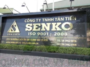 bảng hiệu công ty chữ inox
