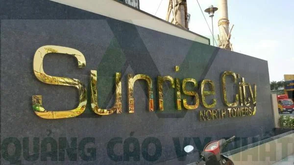 bảng hiệu tòa nhà