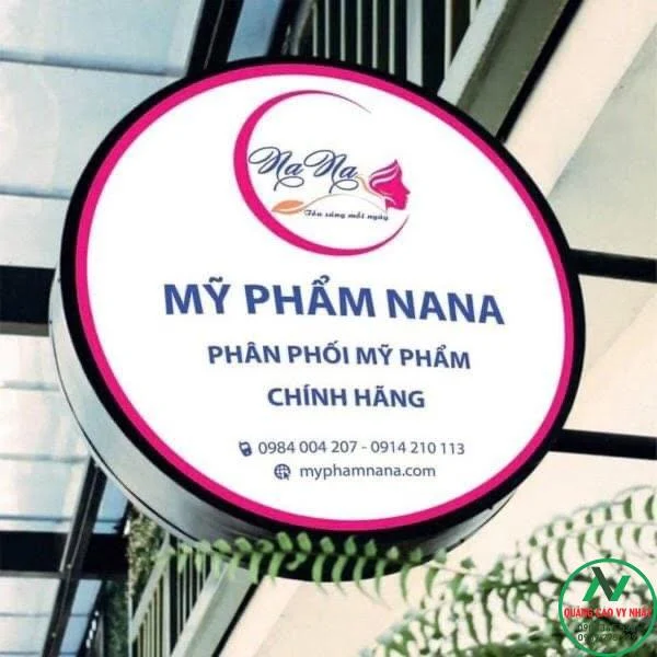 BẢNG HIỆU SHOP MỸ PHẨM ĐẸP NHẤT 6 bảng hiệu bạt hiflex