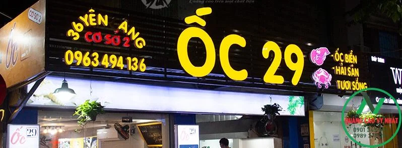 CÁCH ĐẶT TÊN NHÀ HÀNG HAY, DỄ NHỚ 15 bảng hiệu đèn led