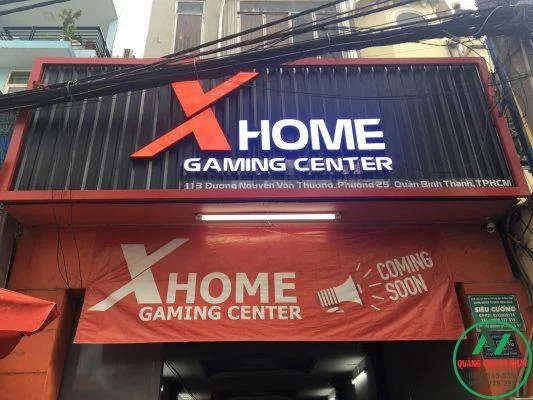 chữ nổi đèn led phòng game