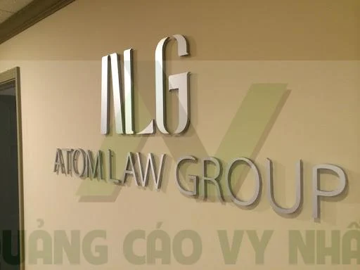 chữ nổi inox trắng