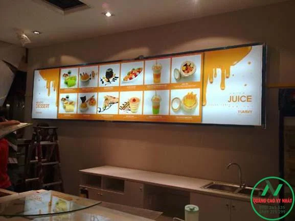 hộp đèn quán ăn vặt