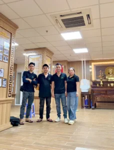 Gia công chữ nổi thi công không gian văn hóa Hồ Chí Minh tại Thanh tra Thành phố gấp