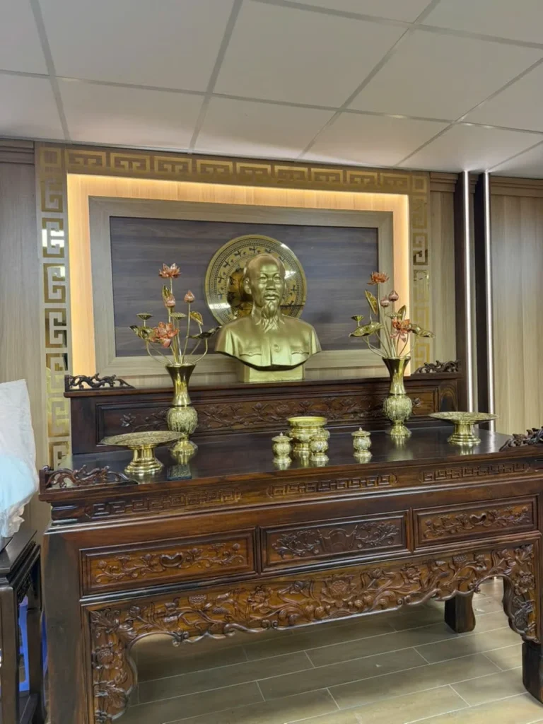 Thi công không gian văn hoá Hồ Chí Minh tại Thanh tra Thành Phố HCM - Quảng Cáo Vy Nhất